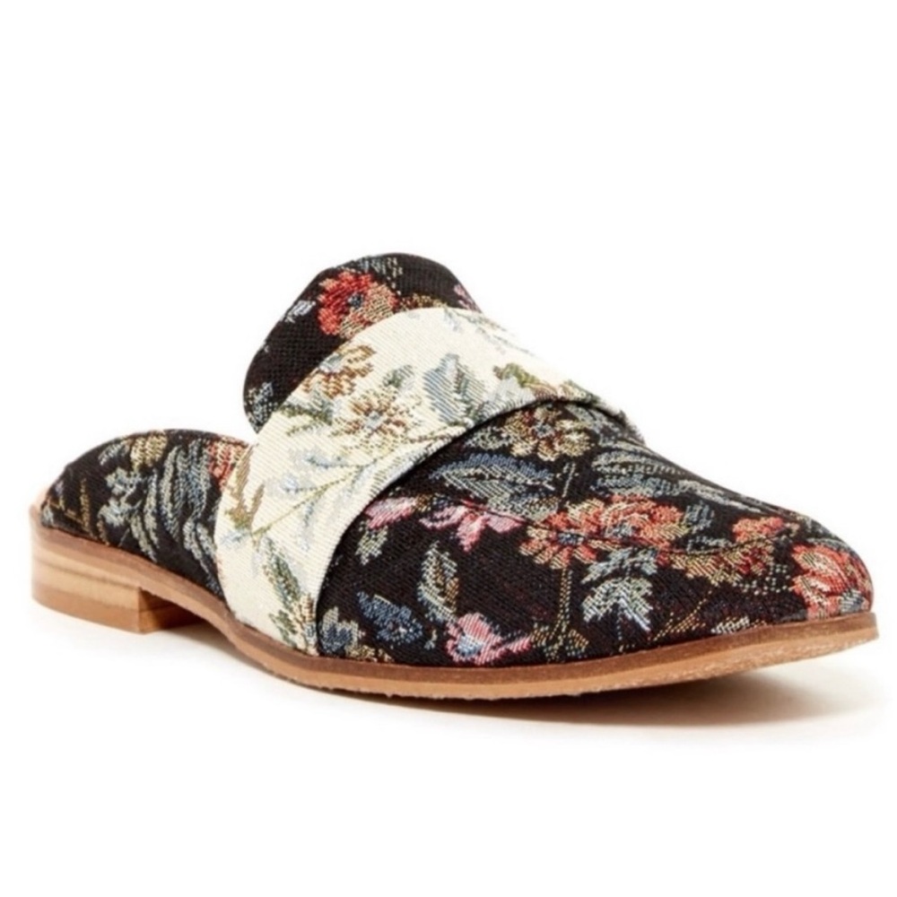 Free People At Ease Floral Brocade Mules size 40